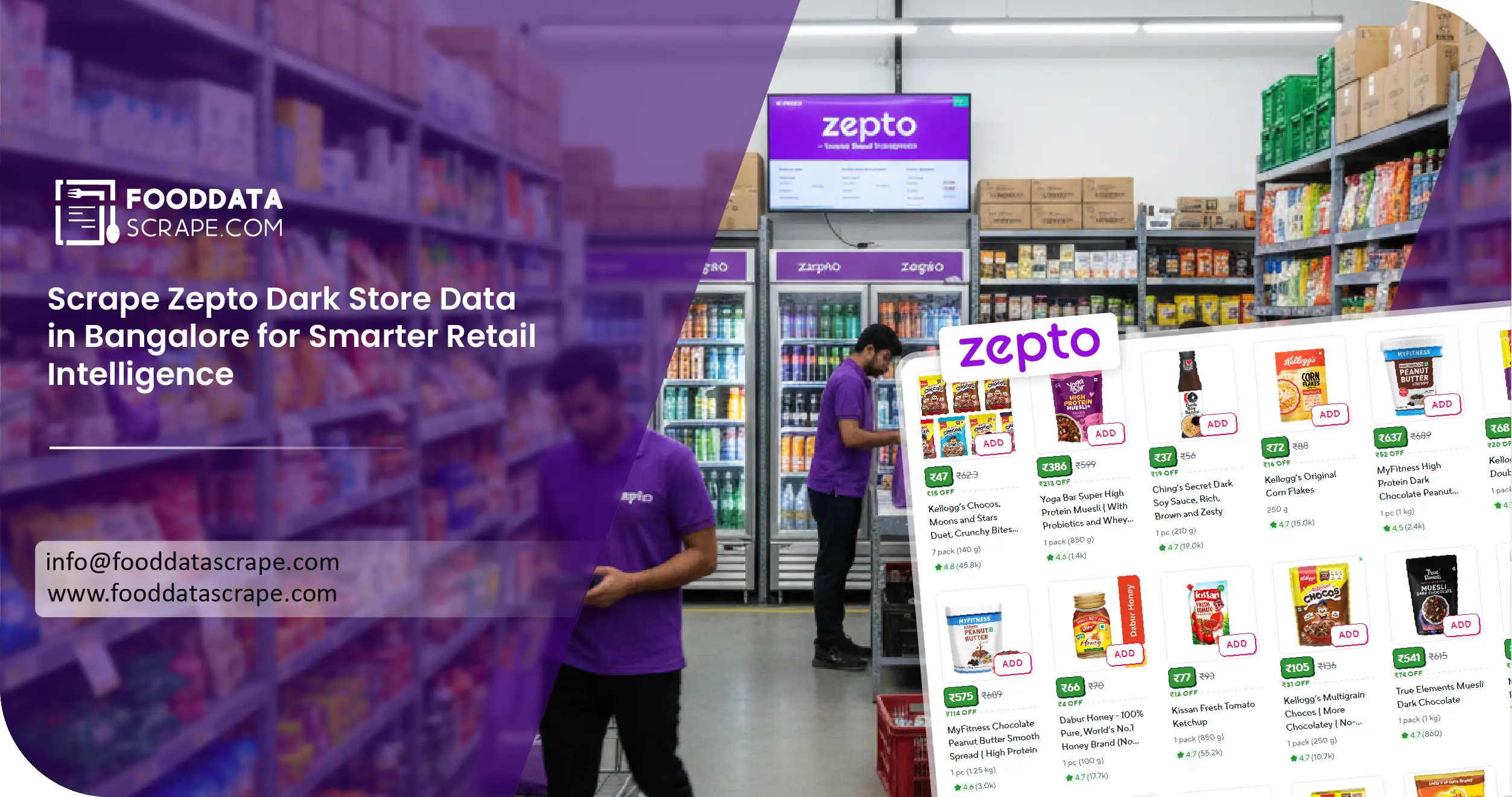 Zepto Dark Store Data Bangalore India